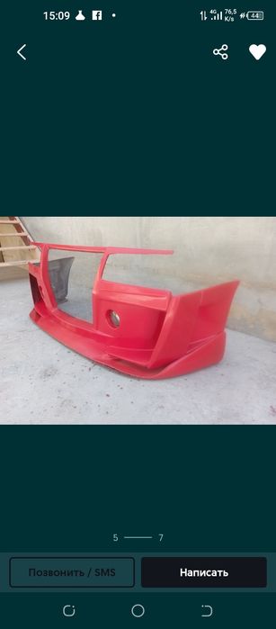 Lada samara bamper oldi. Orqa
