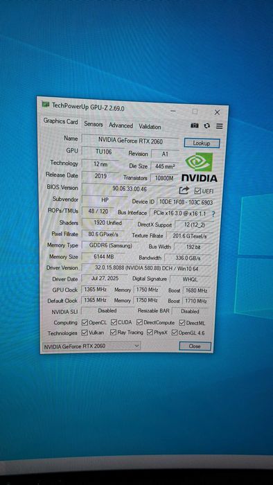 PC Gaming - i7-8700 3.2GHz / 16GB DDR4 / RTX 2060 6GB