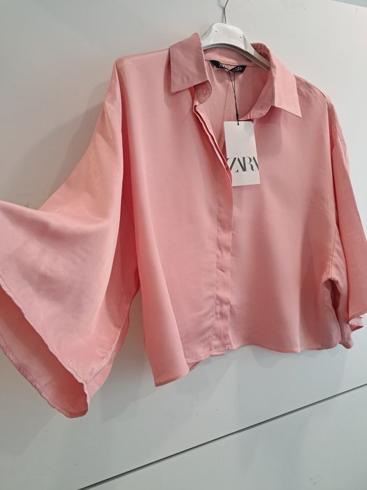 ZARA нова кроп риза р-р М