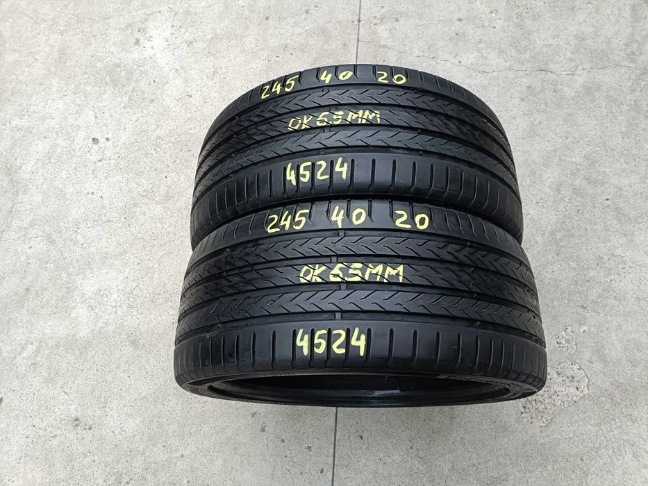 Doua anvelope vara 245 40 20 continental ecocontact 6 cu 6,5 mm 4524