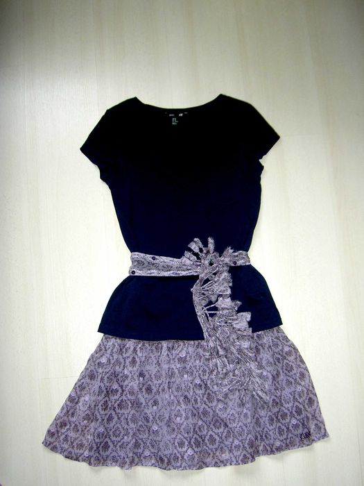 Fusta DKNY din matase, masura S