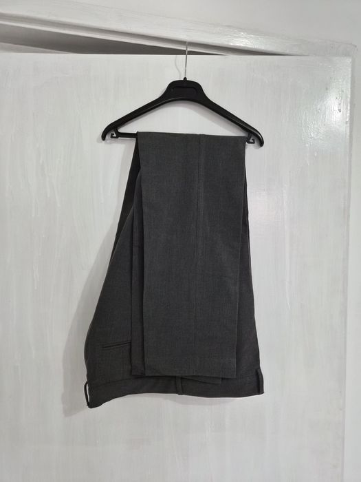 Pantaloni office old money slim fit gri H&M