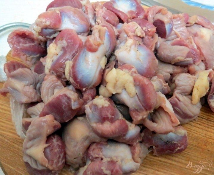 Куриные желудки.   .