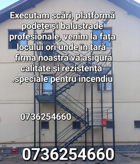 Scara metalice zincate