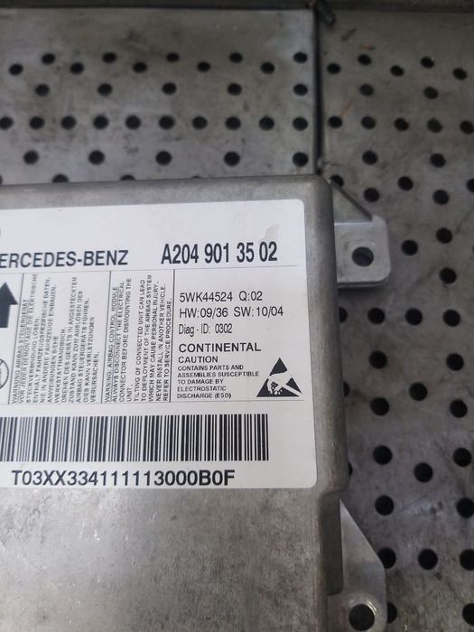 Modul calculator airbag mercedes c class w204 a2049013502
