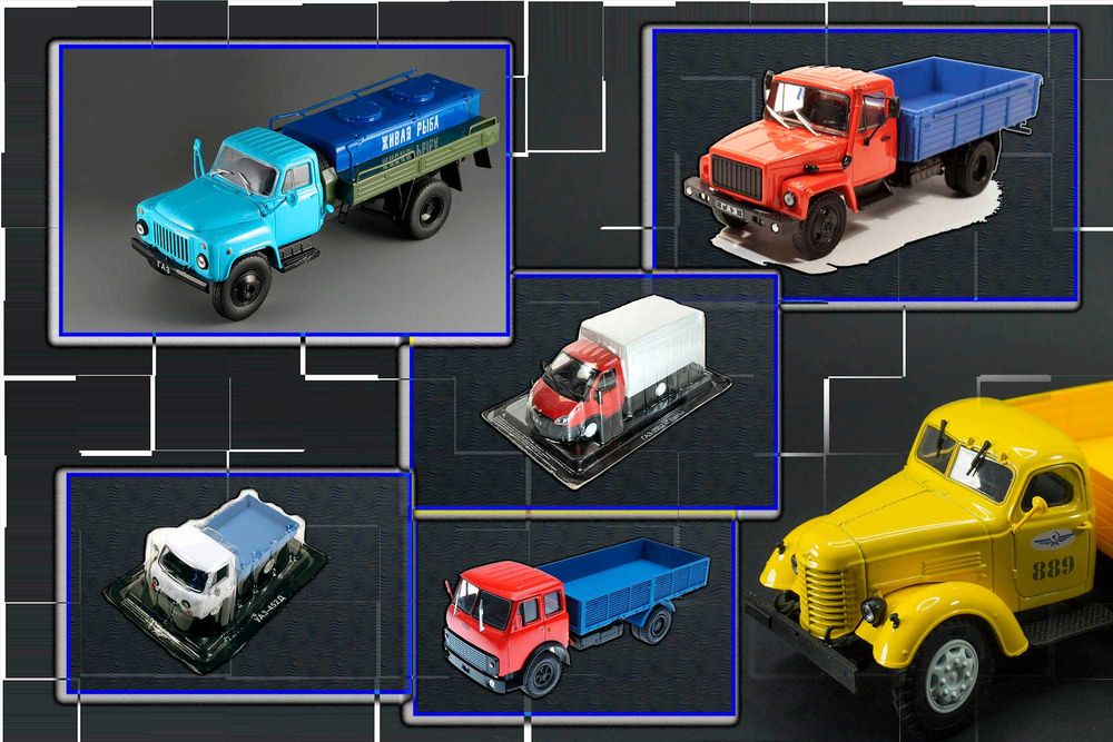 Модели грузовых машин, коллекционные экземпляры в масштабе 1:43