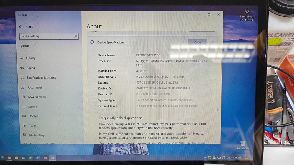 Laptop Asus core2duo