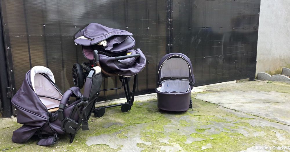 Carucior Krausman Rider Soft Purple 3 in 1,stare foarte bună.