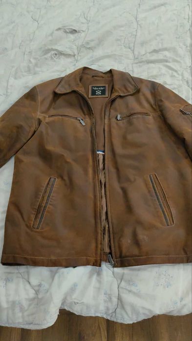 Мъжко кожено яке Tailor and Son  L / XL от Телешка кожа размер XL