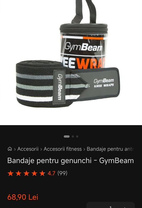 Bandaje genunchi sport power lifting noi