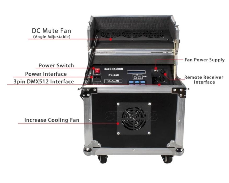 Mașina fum Hazer 600W la preț redus.