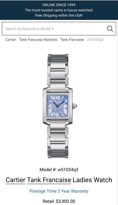 ОРИГИНАЛЕН часовник Cartier