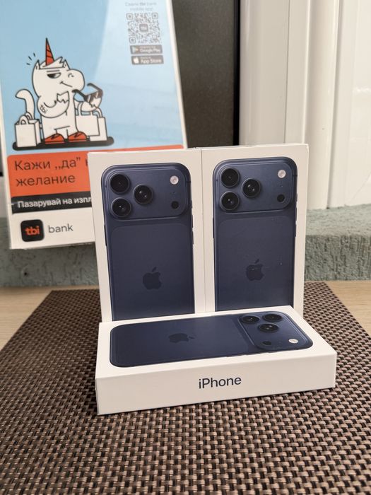НОВИ! 256Gb *ЛИЗИНГ* iPhone 17 Pro Deep Blue / Гаранция