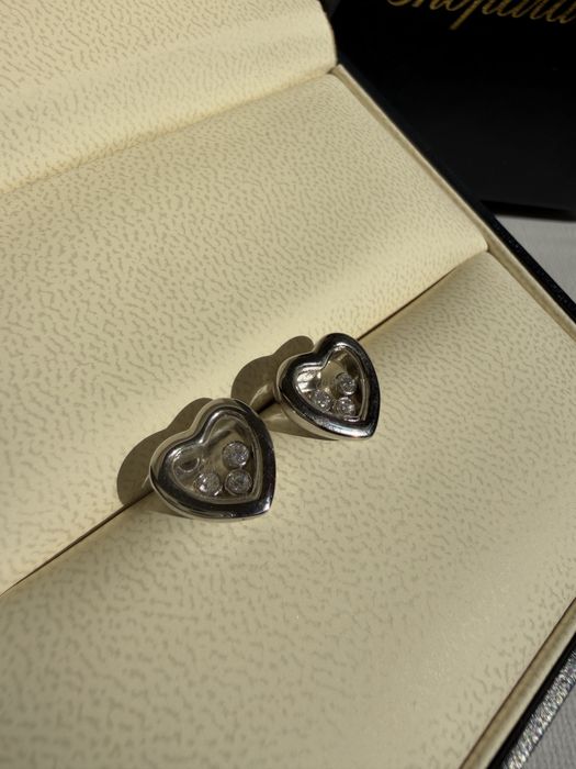 Обеци нови Chopard happy diamonds