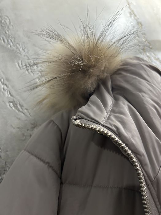 Geaca iarna  Trusardi Jeans cu blana naturala , autentica
