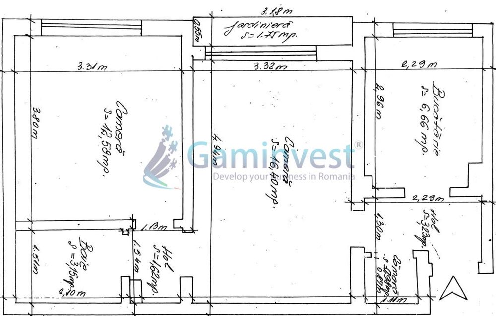 Apartament 2 camere la parter,Aluminei, Oradea, Bihor,Gaminvest,V4410
