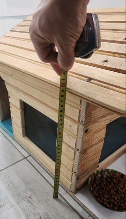 Дървена къща за куче малка порода