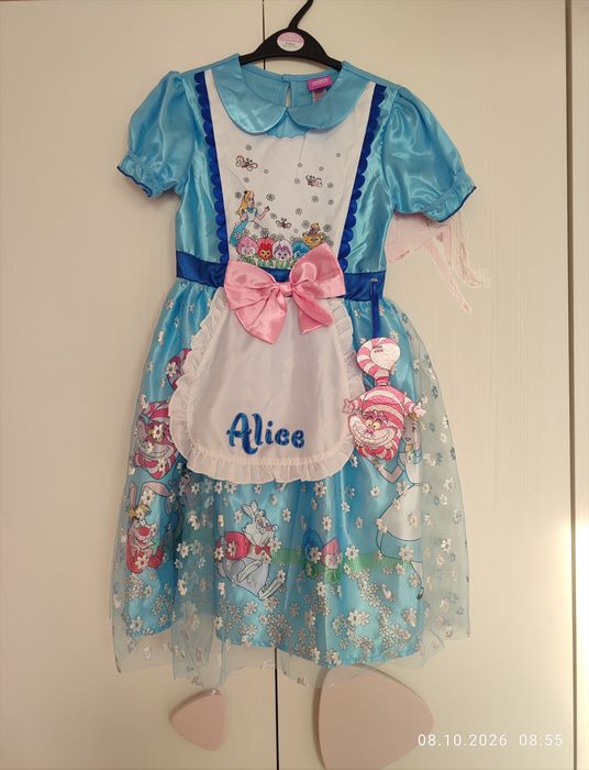 Детски карнавален костюм Алиса в страната на чудесата, 134-140 размер