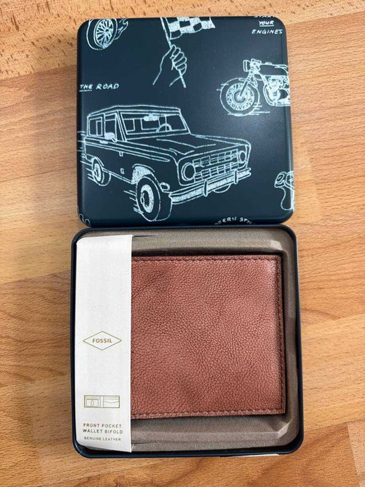 Портмоне кожаный Fossil Steven Leather Bifold Wallet! Новый в коробке!