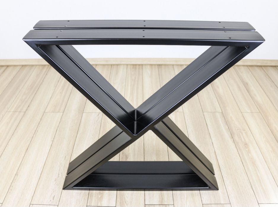 Set 2 picioare metalice model Z(masa terasa, living, bucatarie, cafea)