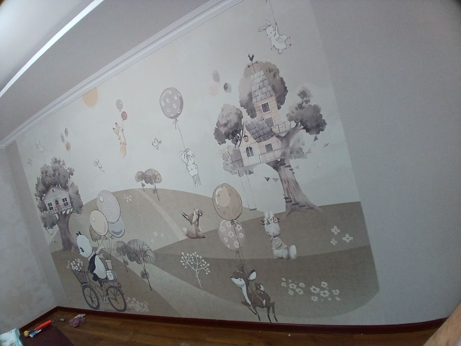 Поклейка обой и ремонт квартир.