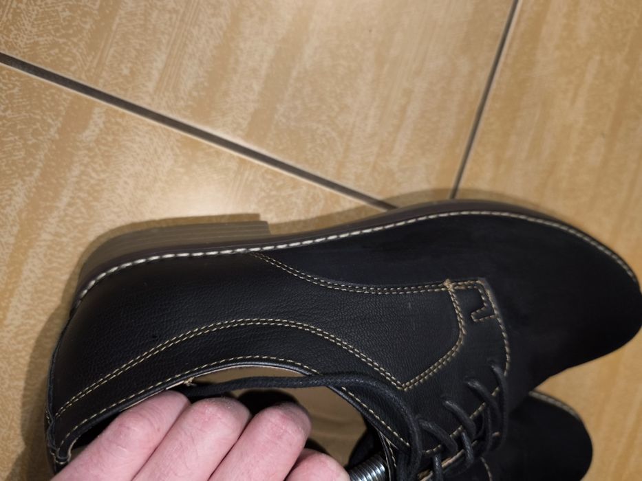 Pantofi piele intoarsa Ottimo Maro Inchis 41