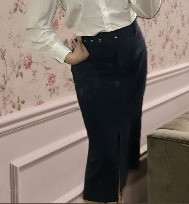 Юбка школьный, темно-синий