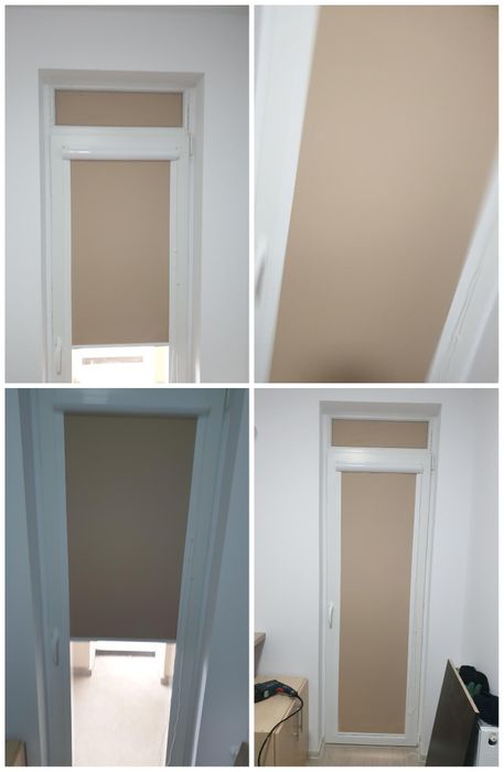 Rolete crem REFLEXIV opace caseta albă