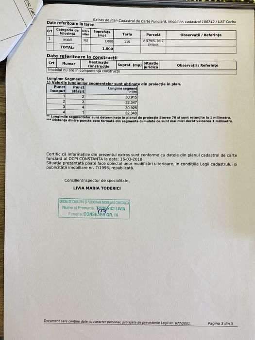 Teren de vanzare Corbu