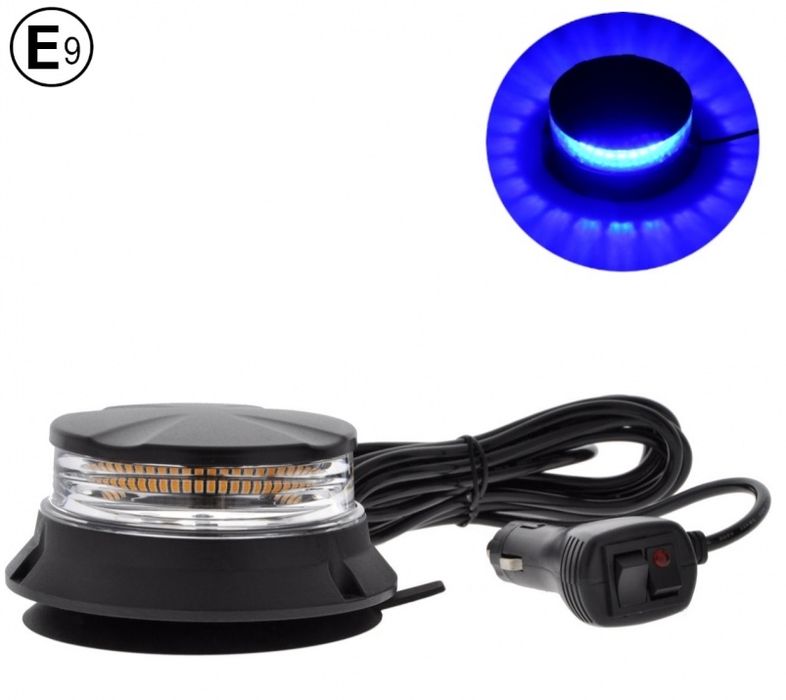 12V 24V 120W Лед Led Синя Диодна Сигнална Аварийна Лампа Маяк
