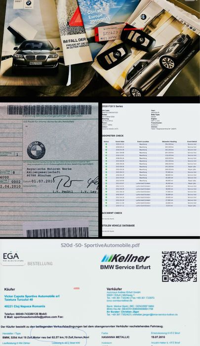 BMW Seria 5 F10, 520d EfficientDynamics FULL ISTORIC+REVIZIE COMPLETA