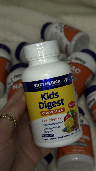 Kids Digest Enzymedica 60 и 90 жевательных таблеток В НАЛИЧИИ