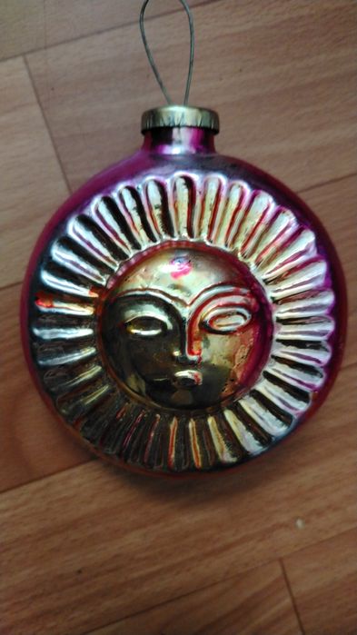 Игрушка ссср кремлёвская елочная солнце