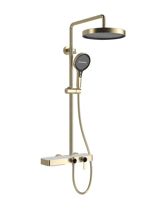 Луксозен душ в златен цвят D29