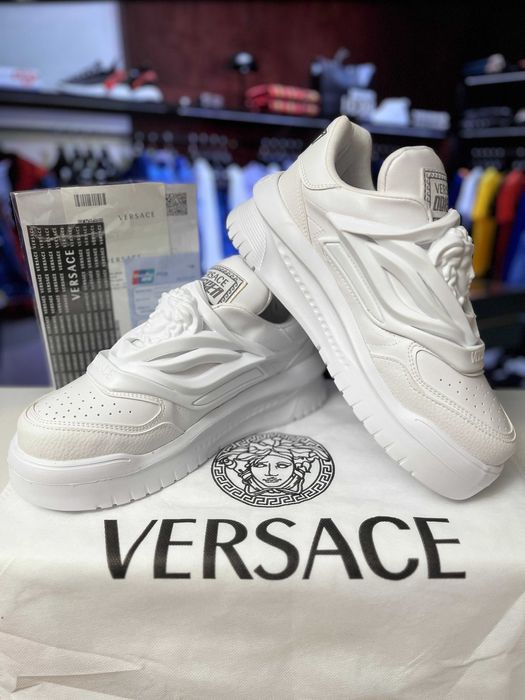[Premium Quality] Adidasi/sneakers barbati Versace Odissea Full White
