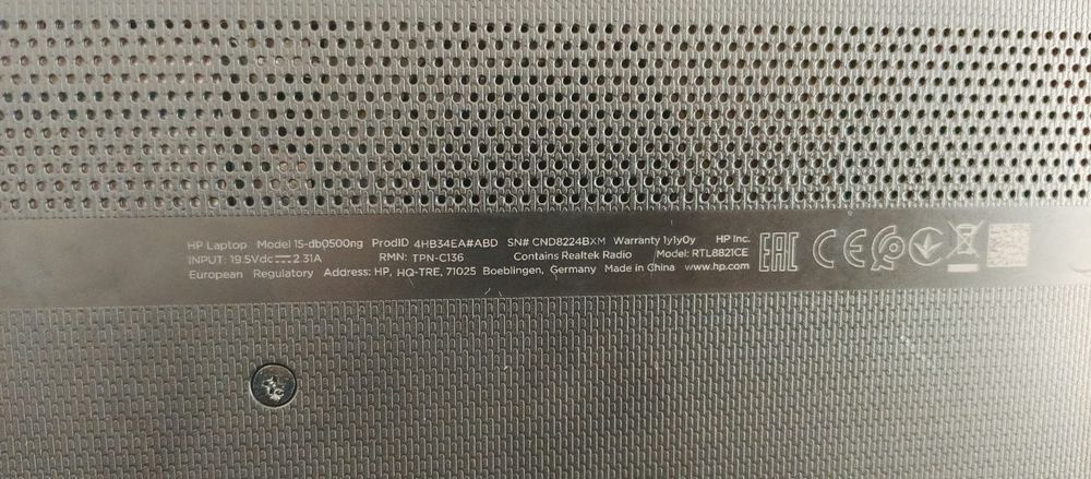Laptop HP, in stare bună din punct de vedere estetic