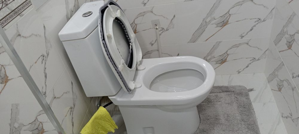 Unitaz bide rakovina oynasi bilan