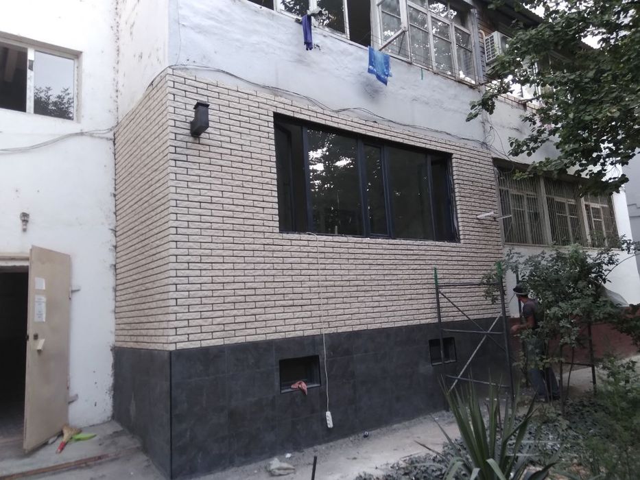 Balkonga g'isht teramiz.Kladka balkon. Керпичная кладка