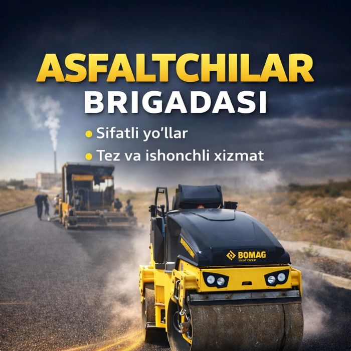 Асфальт килиш хизмати.