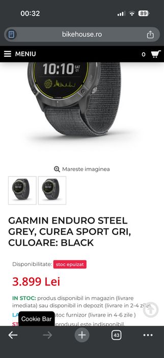 Garmin Enduro  Steel Grey