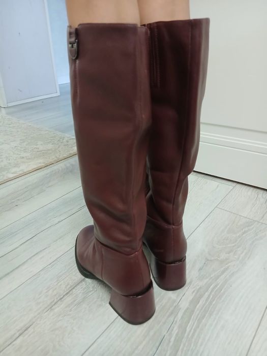 Продам сапоги кожанные зимние