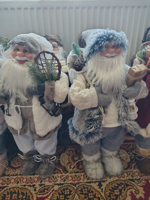 Figurina papusa decoratiune Moș Crăciun 60 cm cadou brad schi urs sanie minge oferta