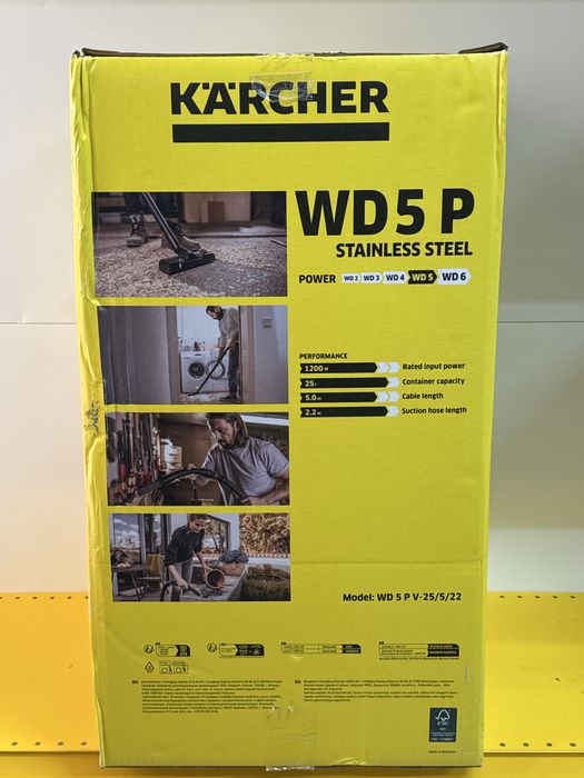 KARCHER WD 5 P Stainless Steal / Nou