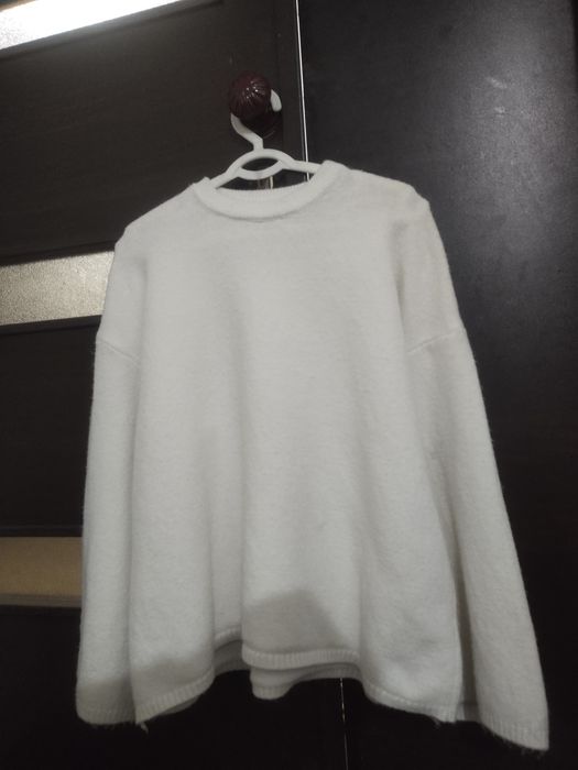 Белый мягкий свитер женский размер 44-48