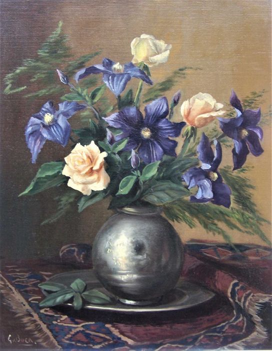 Антикварен натюрморт от двадесетте години на XX век - холандска школа