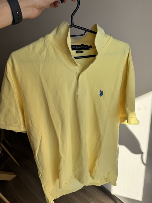 Жълта Поло тениска Uspa