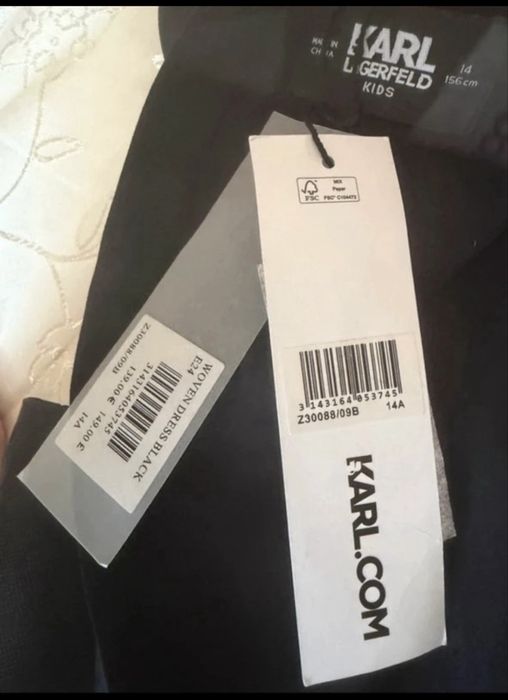 Rochie / Romper Karl Lagerfeld Kids originală, mărimea 14 ani (156 cm) cu etichete atasate