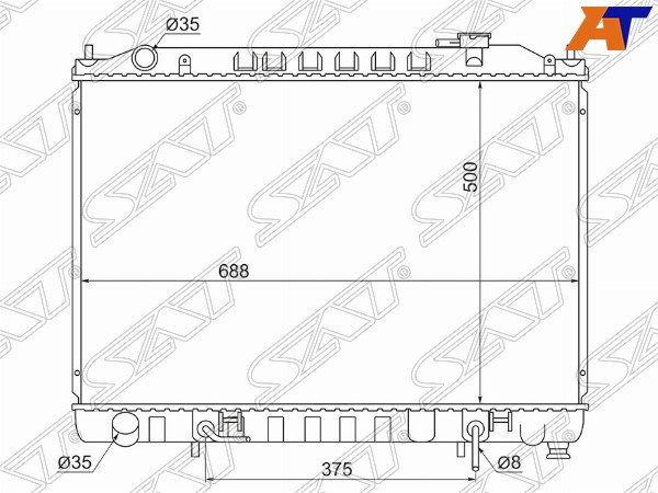 Радиатор Nissan Elgrand