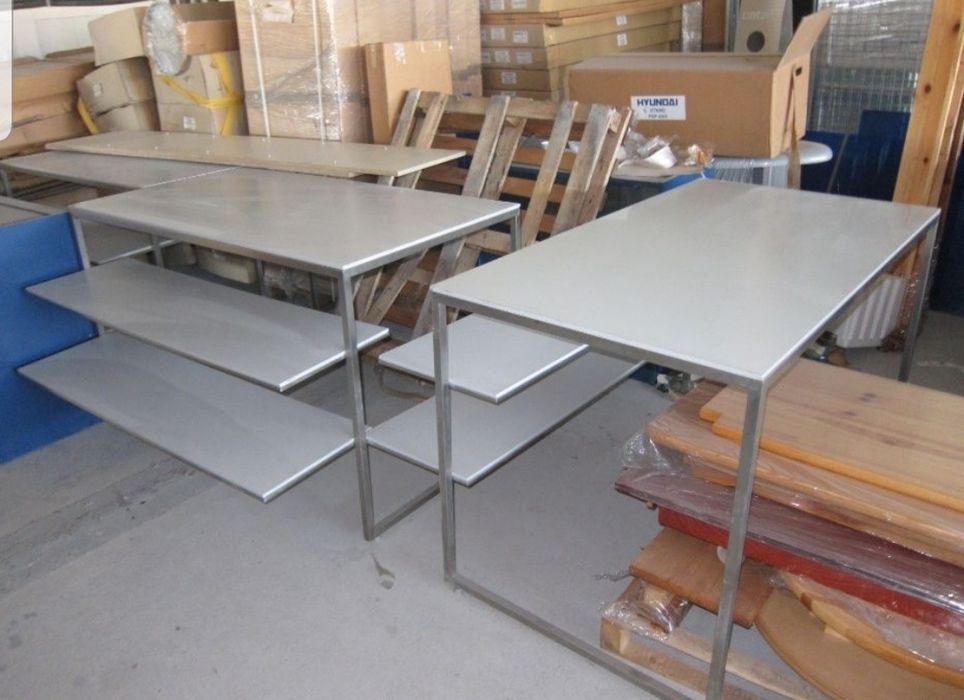 Иноксови маси и стелажи с плотове мдф