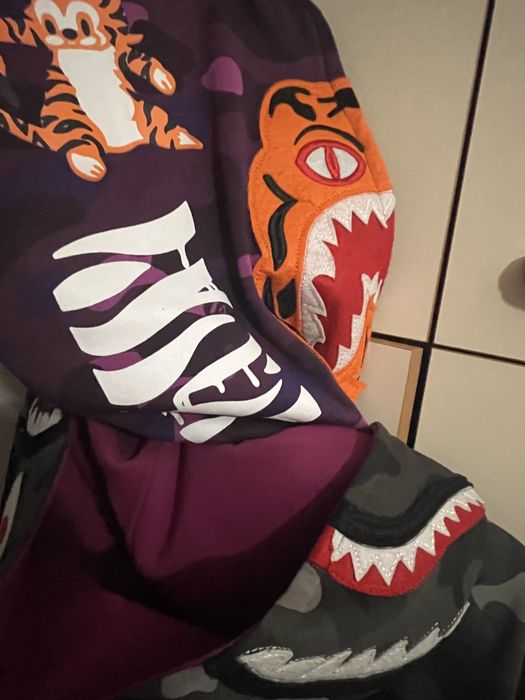 Hoodie bape shark x tiger